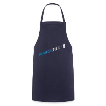 J’ai fermé mon livre - Tablier de cuisine - marine - Devant - AI Model Male 185 dark (185cm)