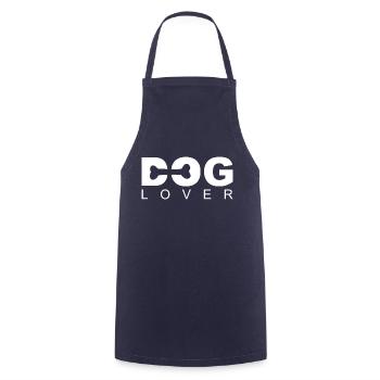 Dog Lover - Cooking Apron - navy - Front - AI Model Male 185 dark (185cm)