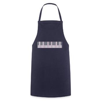 Piano Grand Piano Piano Keyboard Music - Cooking Apron - navy - Front - AI Model Male 185 dark (185cm)