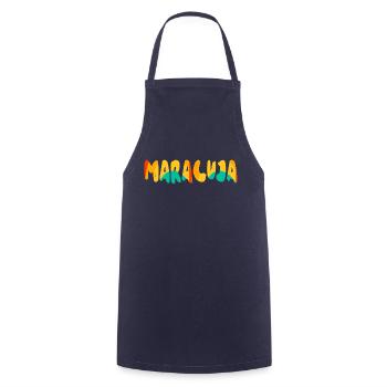 Passion fruit - Cooking Apron - navy - Front - AI Model Male 185 dark (185cm)