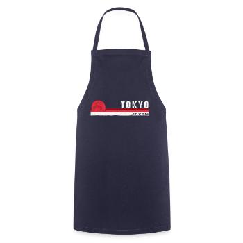 Tokyo Japon Souvenir Japonais Pour L’Asie Lover Hommes - Tablier de cuisine - marine - Devant - AI Model Male 185 dark (185cm)