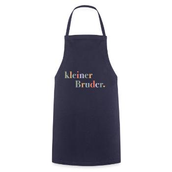 Little brother – birth gift for babies - Cooking Apron - navy - Front - AI Model Male 185 dark (185cm)