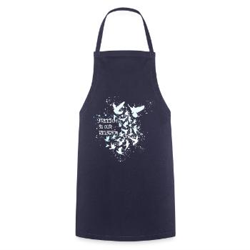 Freedom is our Religion 2022,freedom,religion - Cooking Apron - navy - Front - AI Model Male 185 dark (185cm)