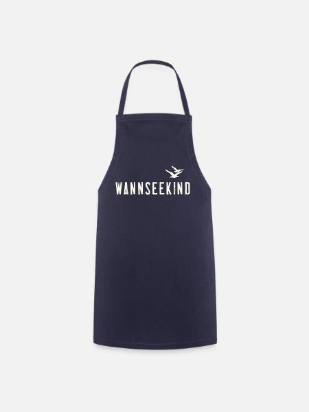 Wannseekind Waldbad Wannsee Outfit See Baden - Kochschürze - Navy