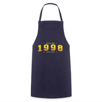Awesome Since 1998 - Vintage 27th Birthday Classic - Cooking Apron - navy - Front - AI Model Male 185 dark (185cm)