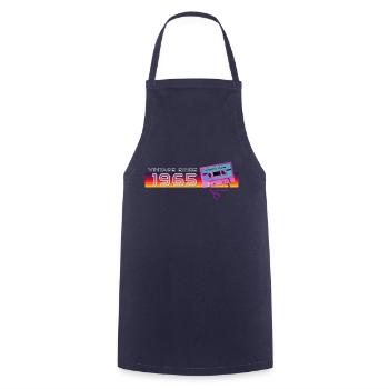 Retro Vintage 1965 Nostalgic Birthday Men Women - Cooking Apron - navy - Front - AI Model Male 185 dark (185cm)