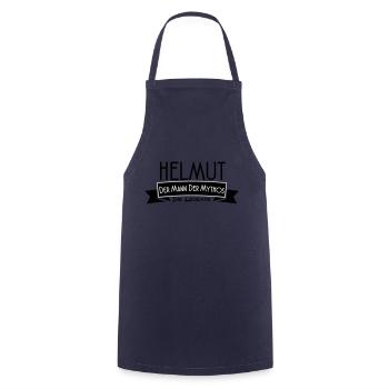 helmut the man of myth the legend - Cooking Apron - navy - Front - AI Model Male 185 dark (185cm)