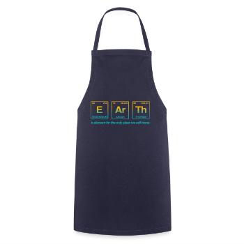 TERRE - avec des éléments du système persiode - Tablier de cuisine - marine - Devant - AI Model Male 185 dark (185cm)