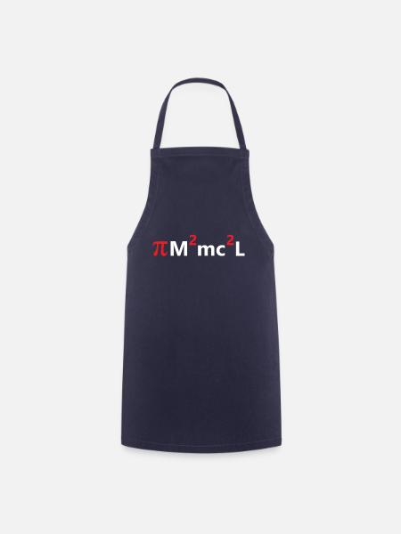 Mathematischer Pimmel rot - Kochschürze - Navy