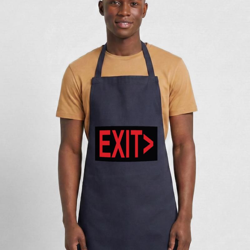 Exit / Exit / Emergency Exit Cooking Apron