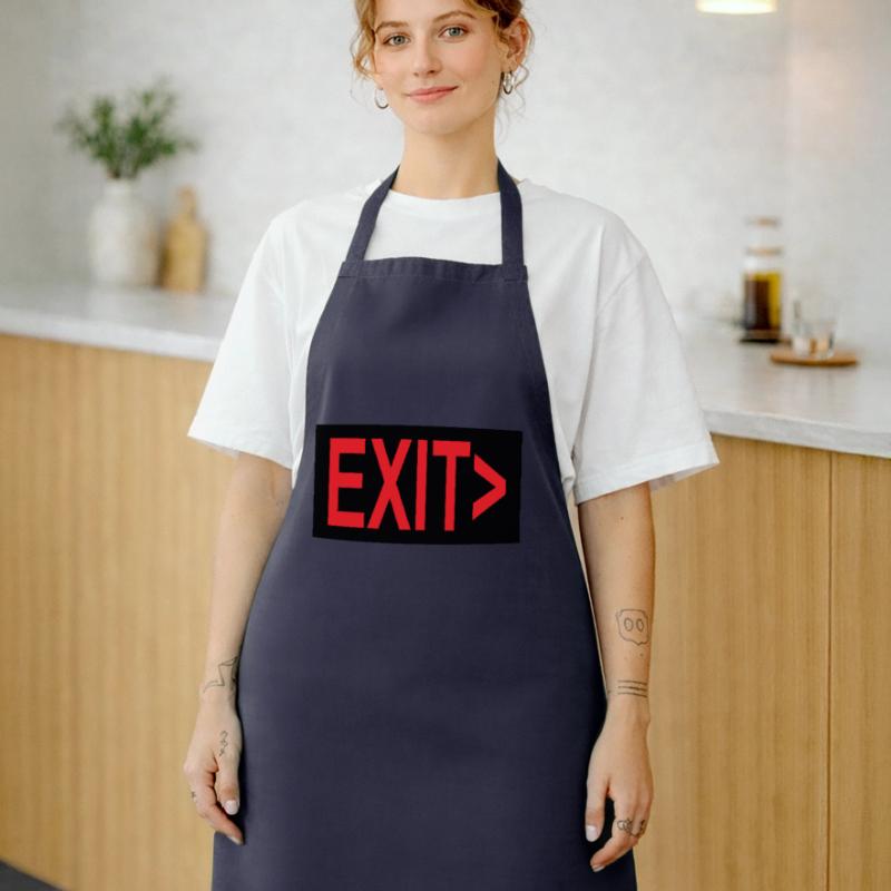 Exit / Exit / Emergency Exit Cooking Apron