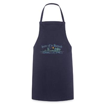 Sun of a beach - Tablier de cuisine - marine - Devant - AI Model Male 185 dark (185cm)