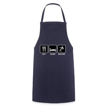 Fußball - Tablier de cuisine - marine - Devant - AI Model Male 185 dark (185cm)