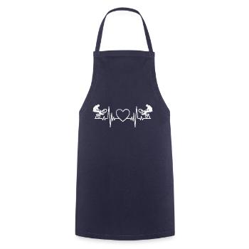 Bike Cycling Mountainbike Bike Tour - Cooking Apron - navy - Front - AI Model Male 185 dark (185cm)