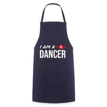 I AM A DANCER - Cooking Apron - navy - Front - AI Model Male 185 dark (185cm)