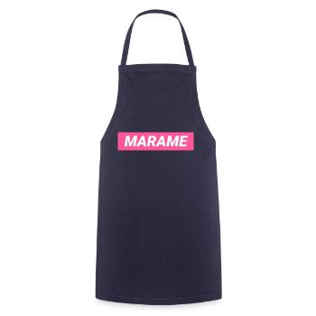 Marame Grenoble Femme - Tablier de cuisine - marine - Devant - AI Model Male 185 dark (185cm)