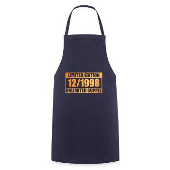 Édition limitée 25e anniversaire - ꝏ Supply 12/1998 - Tablier de cuisine - marine - Devant - AI Model Male 185 dark (185cm)