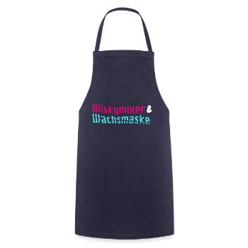 Wiskymixer & Wachsmaske - Kochschürze - Navy - Vorne - AI Model Male 185 dark (185cm)