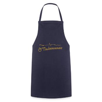 Tee Shirt France Midi-Pyrénées O Toulouse - Tablier de cuisine - marine - Devant - AI Model Male 185 dark (185cm)