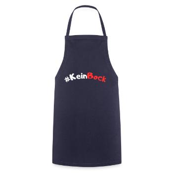 Kein Bock - Kochschürze - Navy - Vorne - AI Model Male 185 dark (185cm)
