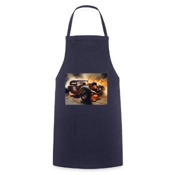 Rusty Hot Rod racing #4 - Tablier de cuisine - marine - Devant - AI Model Male 185 dark (185cm)