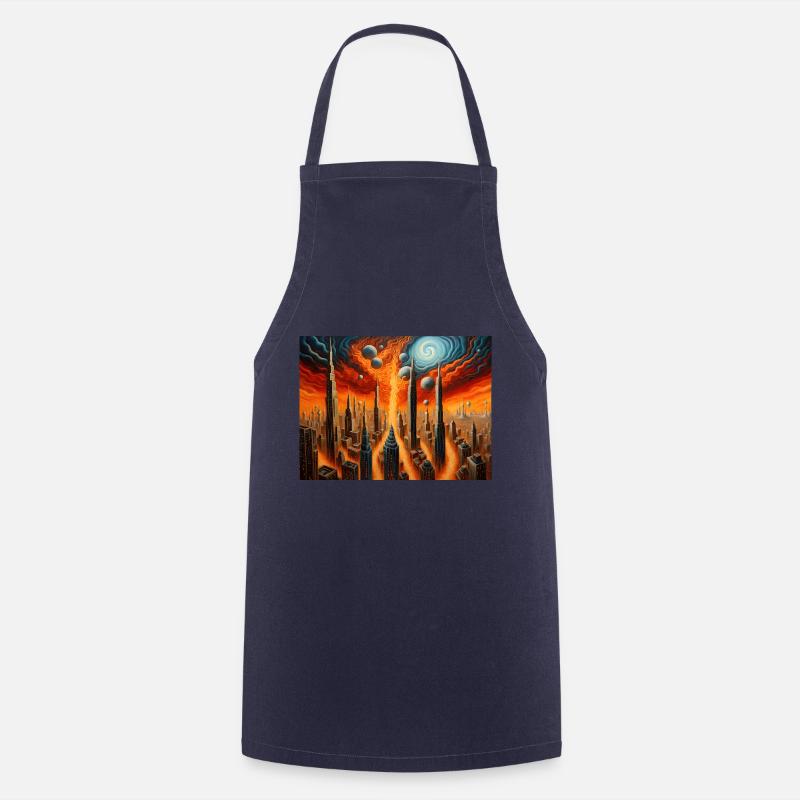 Nature's Fury #9 - Cooking Apron - navy