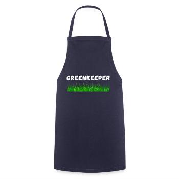 Greenkeeper Platzwart Fußball Gärtner Geschenkidee - Kochschürze - Navy - Vorne - AI Model Male 185 dark (185cm)