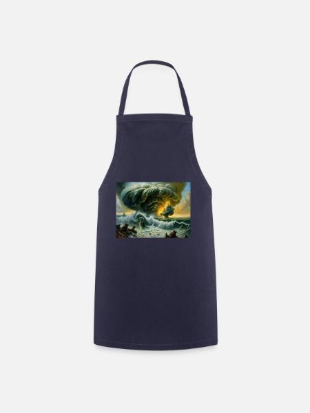 Zorn der Natur #5 - Kochschürze - Navy