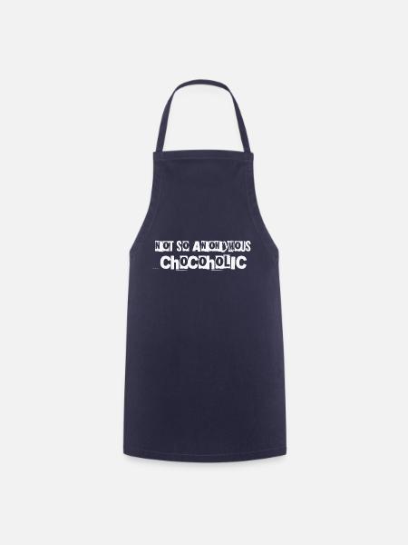 Not so anonymous Chocoholic Geschenk Schokolade - Kochschürze - Navy