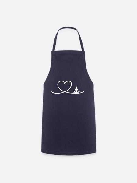 I love Yoga - Kochschürze - Navy