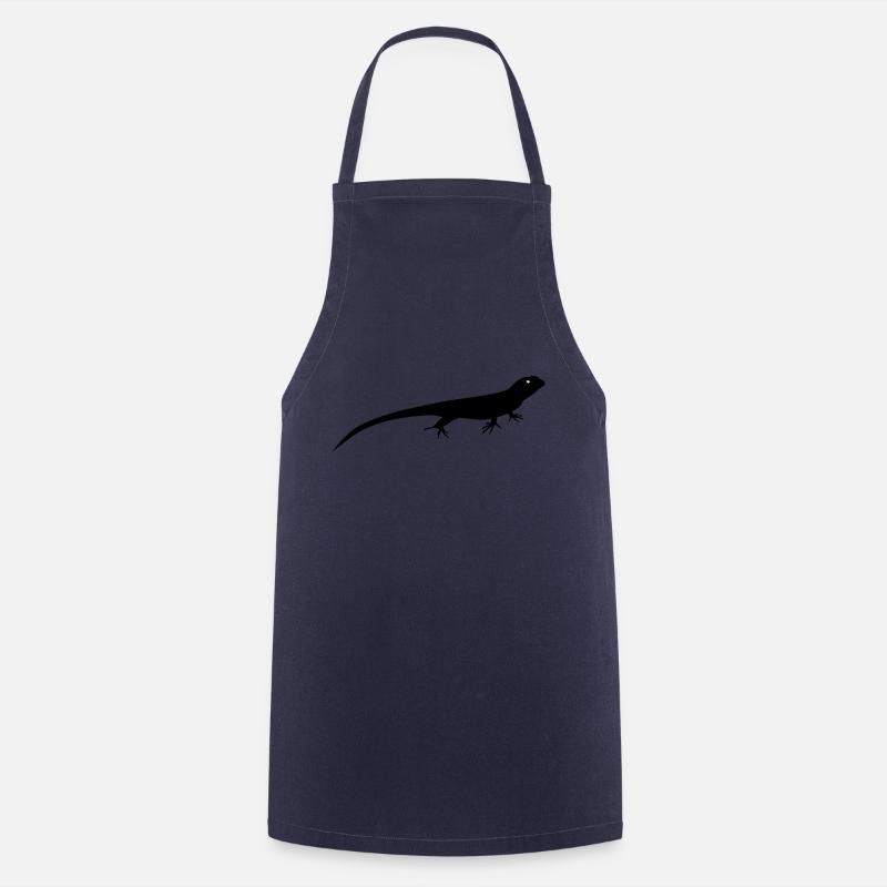 lizard - Cooking Apron - navy