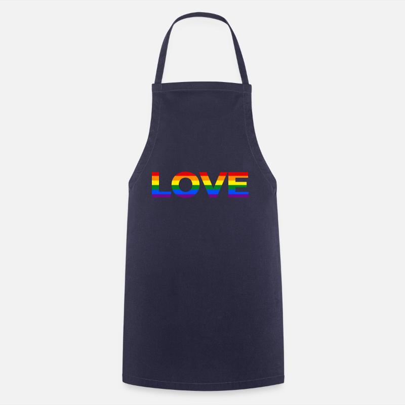 LIEBE LGBT - Kochschürze - Navy