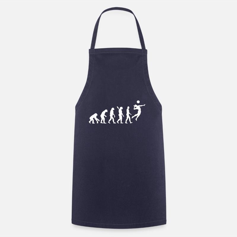 Volleyball evolution player ball gift - Cooking Apron - navy