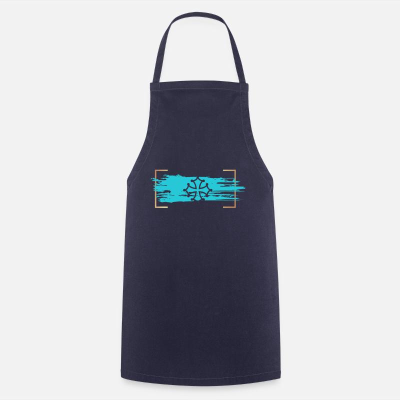Logo Occitan - Tablier de cuisine - marine