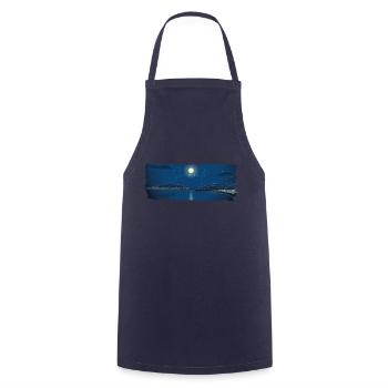 Sorrent bei Nacht - Kochschürze - Navy - Vorne - AI Model Male 185 dark (185cm)