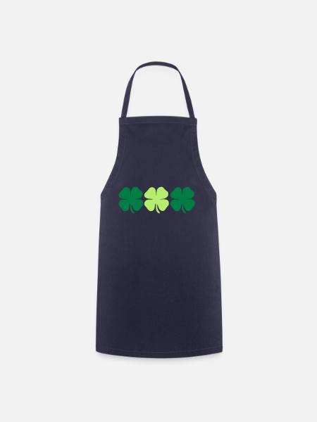 3 4 leaf clovers - Kochschürze - Navy