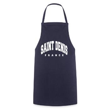 Saint Denis - Cooking Apron - navy - Front - AI Model Male 185 dark (185cm)