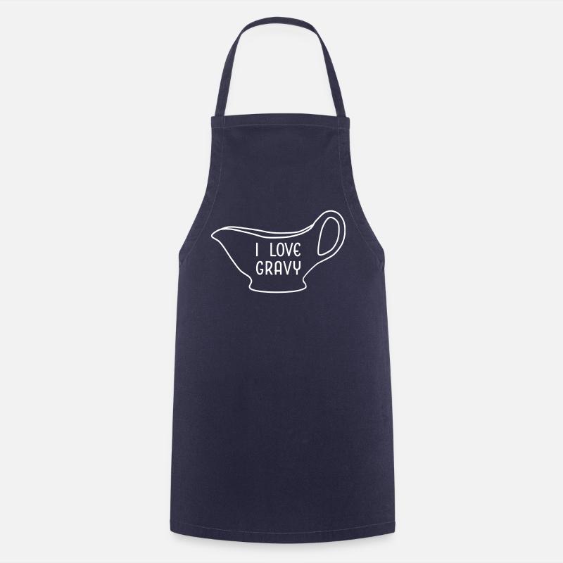 I Love Gravy - Cooking Apron - navy