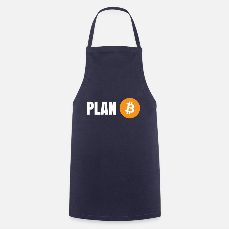 Bitcoin - Plan B - Kochschürze - Navy