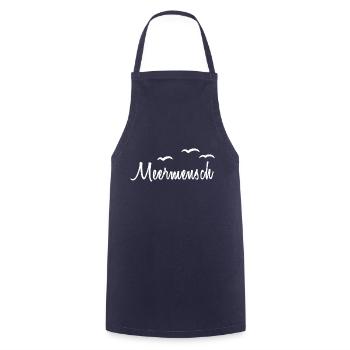 Meermensch Möven - Tablier de cuisine - marine - Devant - AI Model Male 185 dark (185cm)