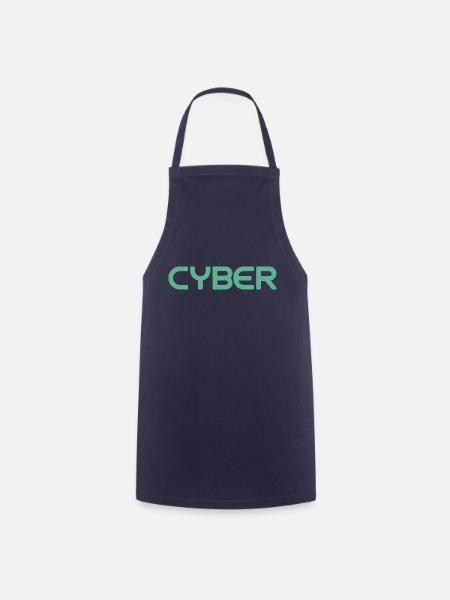 CYBER (Englisch) - Kochschürze - Navy