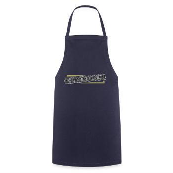 Cambodge Khmer Fierté I Cadeau - Tablier de cuisine - marine - Devant - AI Model Male 185 dark (185cm)