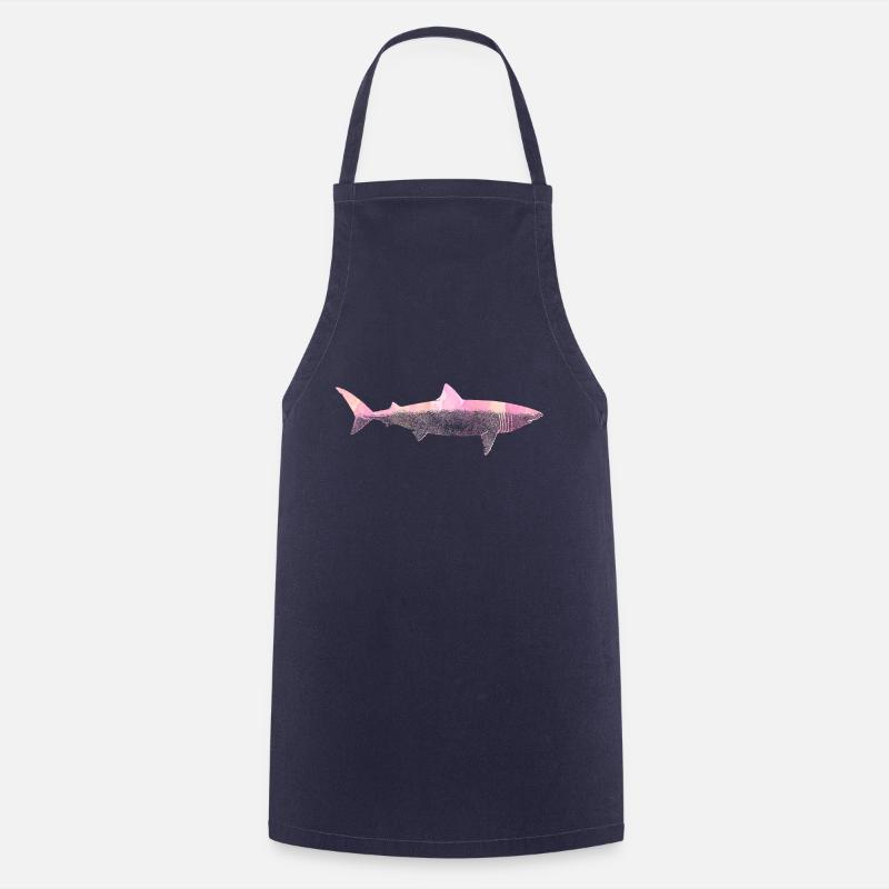 Attaque de requin - Tablier de cuisine - marine