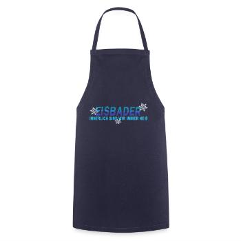 winter eisbaden minus grad eisbader eis und heiß - Kochschürze - Navy - Vorne - AI Model Male 185 dark (185cm)