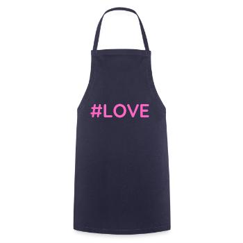 #love - Tablier de cuisine - marine - Devant - AI Model Male 185 dark (185cm)
