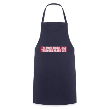 I get more head - Cooking Apron - navy - Front - AI Model Male 185 dark (185cm)