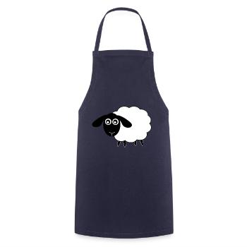 Sheep Gift Gift Idea - Cooking Apron - navy - Front - AI Model Male 185 dark (185cm)