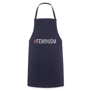 Feminism - Kochschürze - Navy - Vorne - AI Model Male 185 dark (185cm)