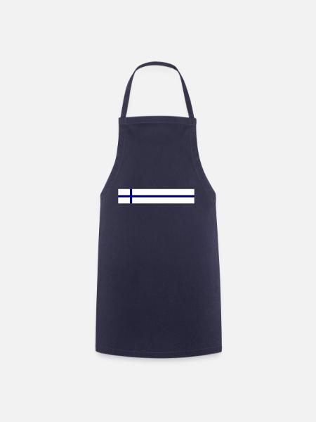 Finnland Fahne - Kochschürze - Navy