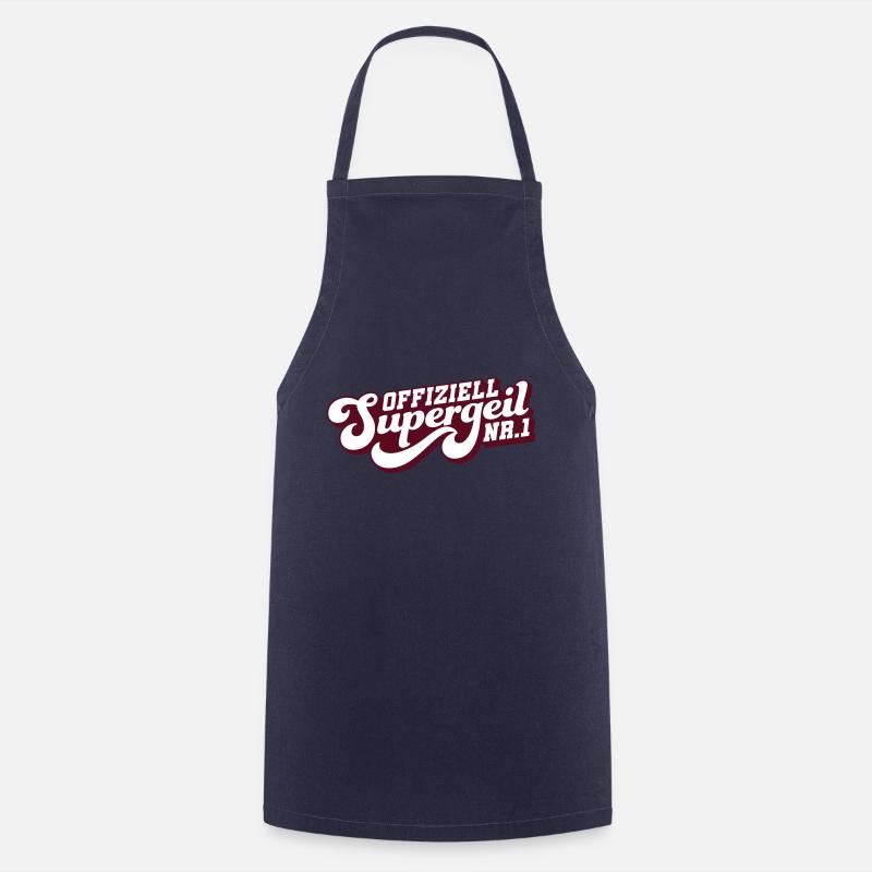 Offiziell Supergeil - Nr. 1 - Kochschürze - Navy